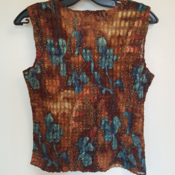 For spring & summer Alberto Makali large sleeveless top & 3/4 sleeved jacket set - Picture 4 of 8